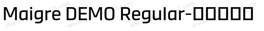 Maigre DEMO Regular字体转换